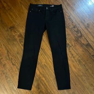 J Crew black toothpick jeans size 27